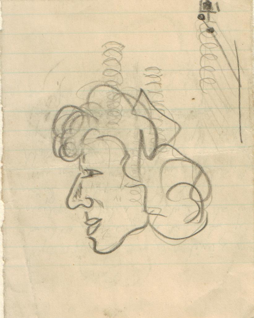 03 - Dívka - tužka 10x13,5cm