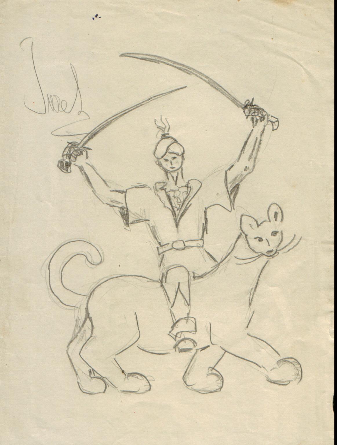 17 - karikatura spolužáka - tužka 15x21cm