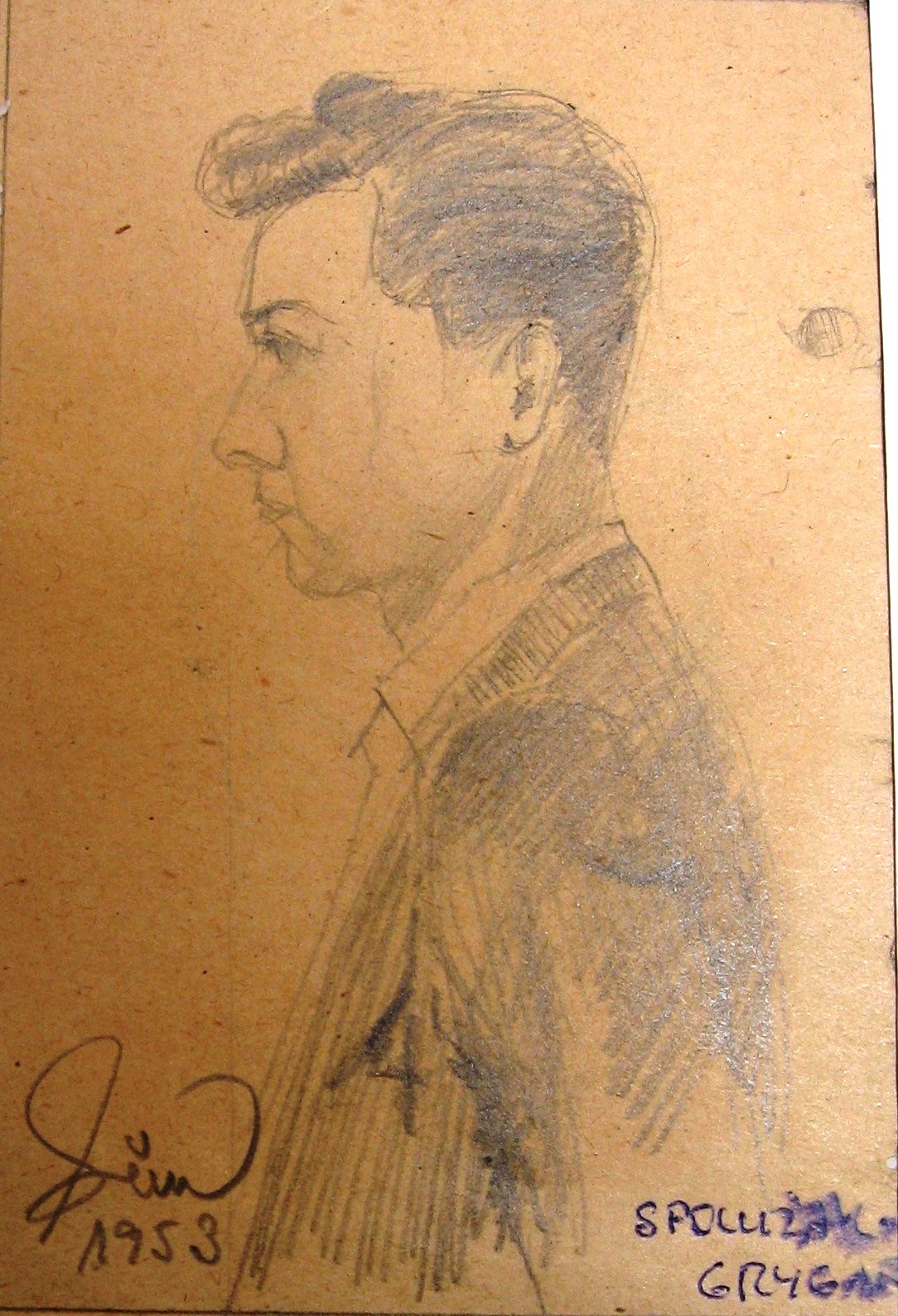 1953 -001 - 0922 - Spolužák Eda Rygar - tužka 9x13