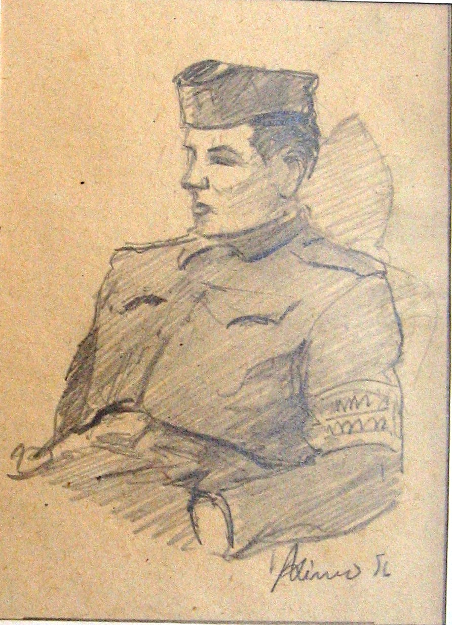 1956 - 002 - 0935 - dozorčí roty - tužka 8,5x12