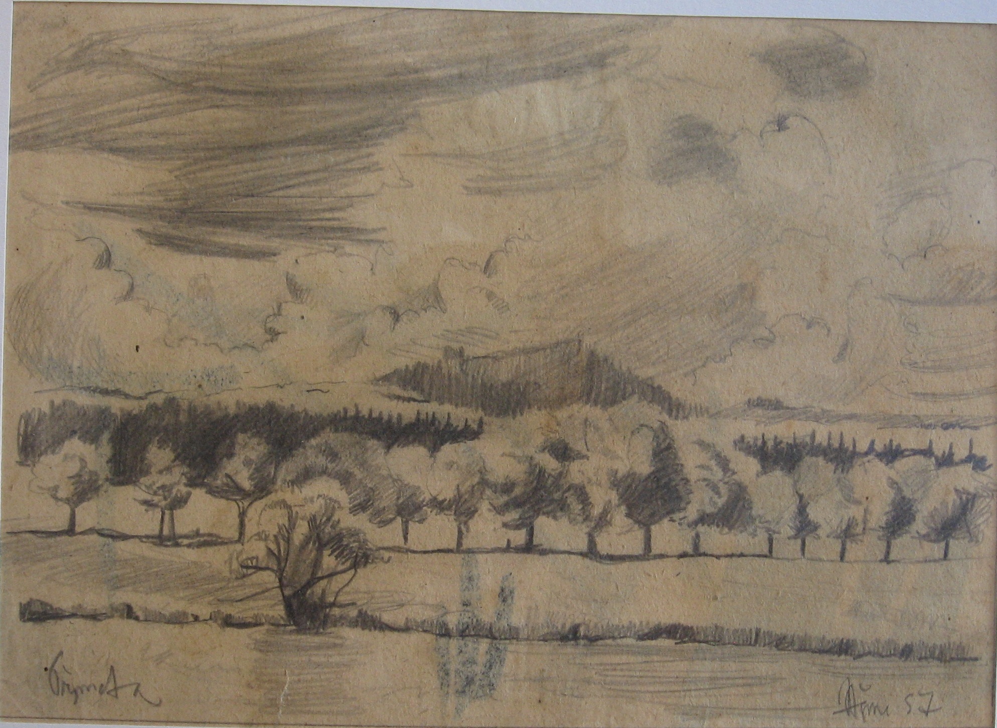 1957 - 038 - 0956 - Přimda - tužka 19x13,5