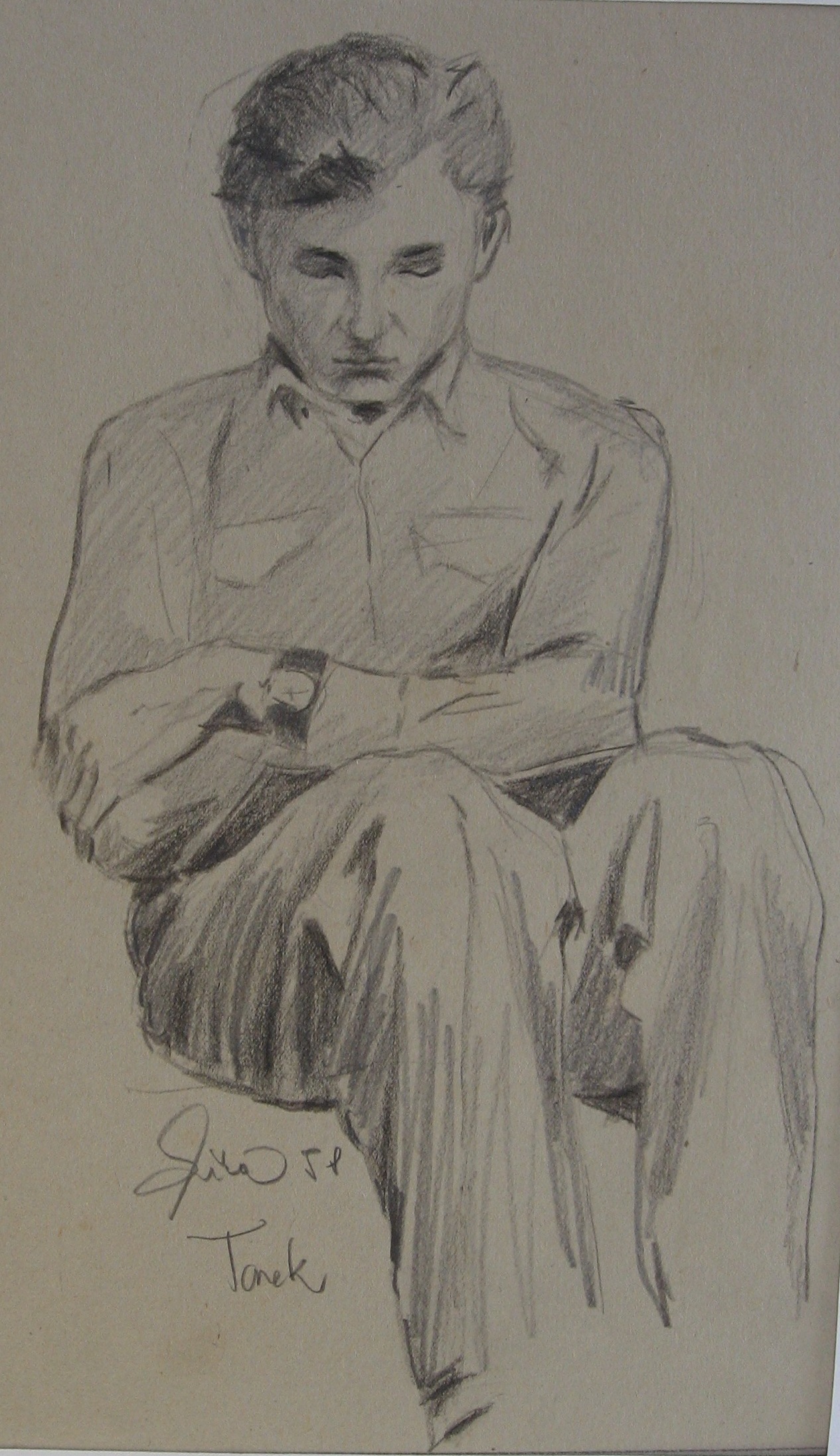 1958 - 006 - 0581 -  Bratr Tonek - tužka 19x32