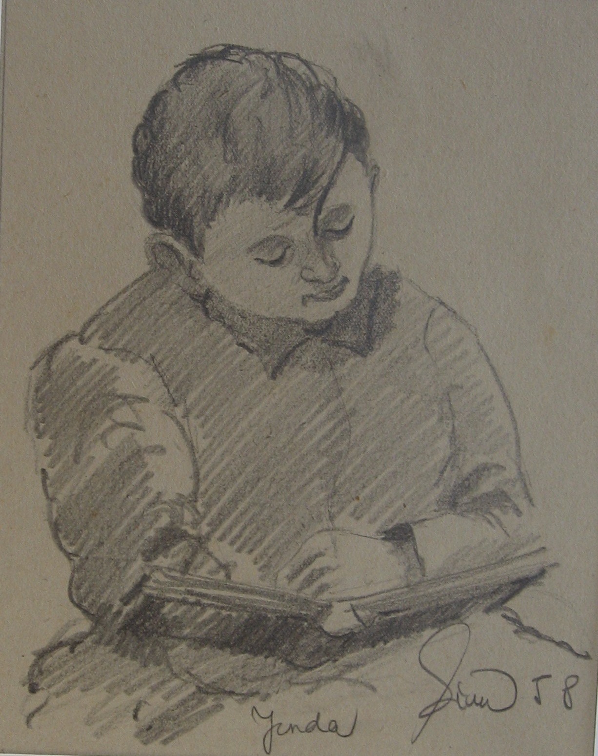 1958 - 007 - 0582 -   Bratr Jenda - tužka 15,5x19,5