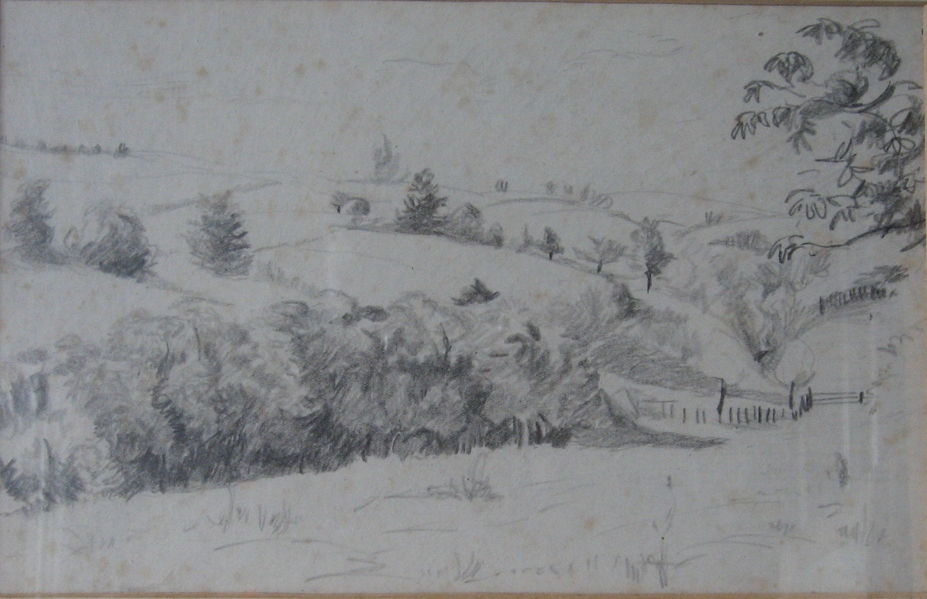 1960 - 038 - 0875 -  Z Veselí nad Moravou - tužka 39x27