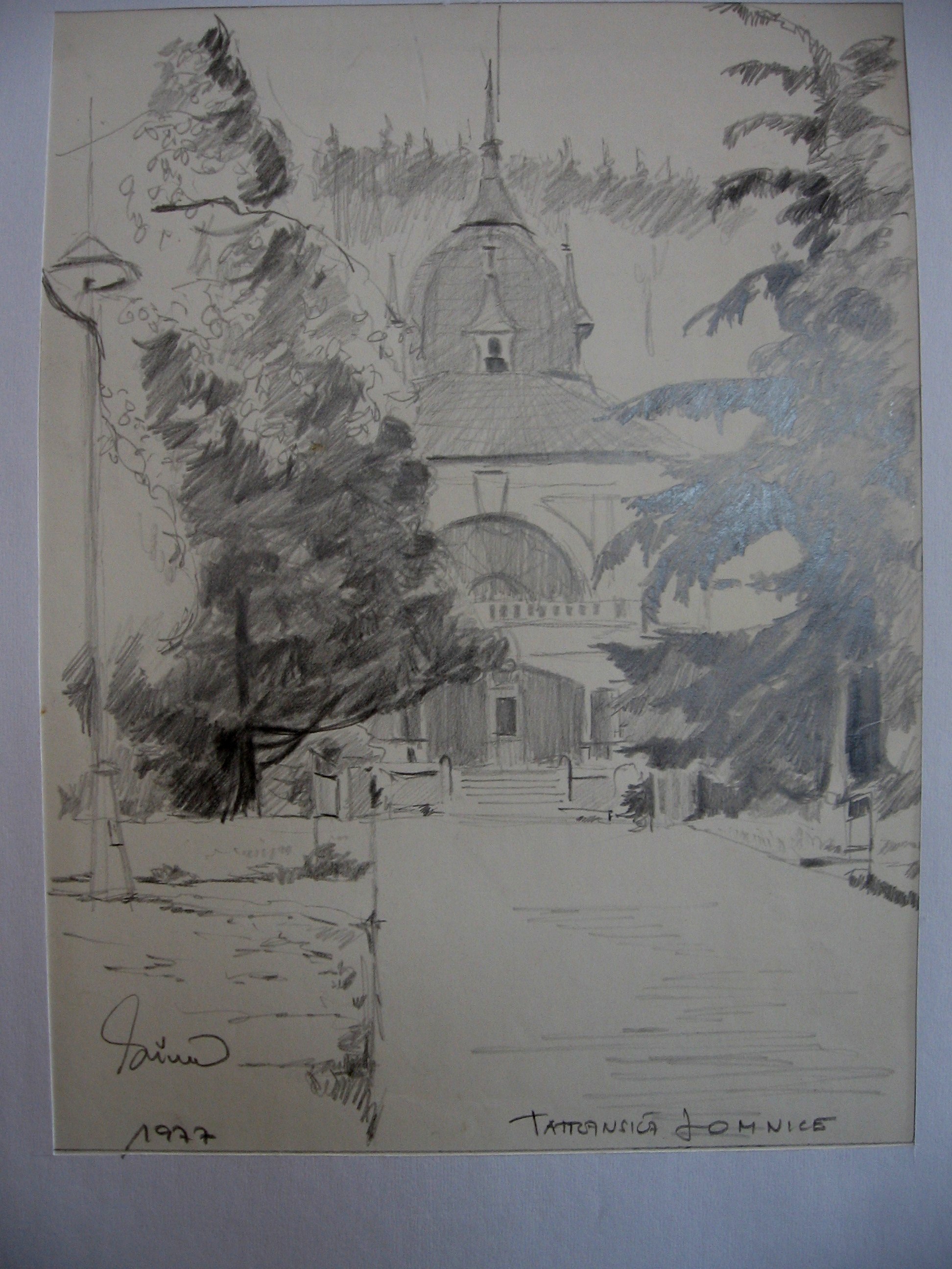 1977 - 011 - 0667 - z Tatranské Lomnice - tužka 20x27