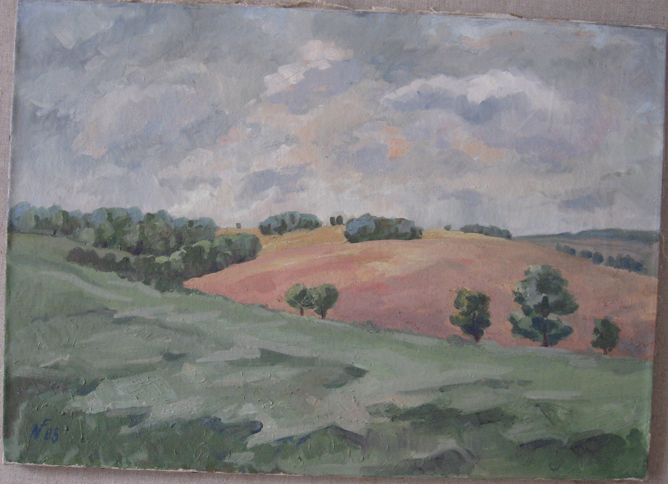 1985 - 043 -  0319 - krajina - plátno olej 85x60