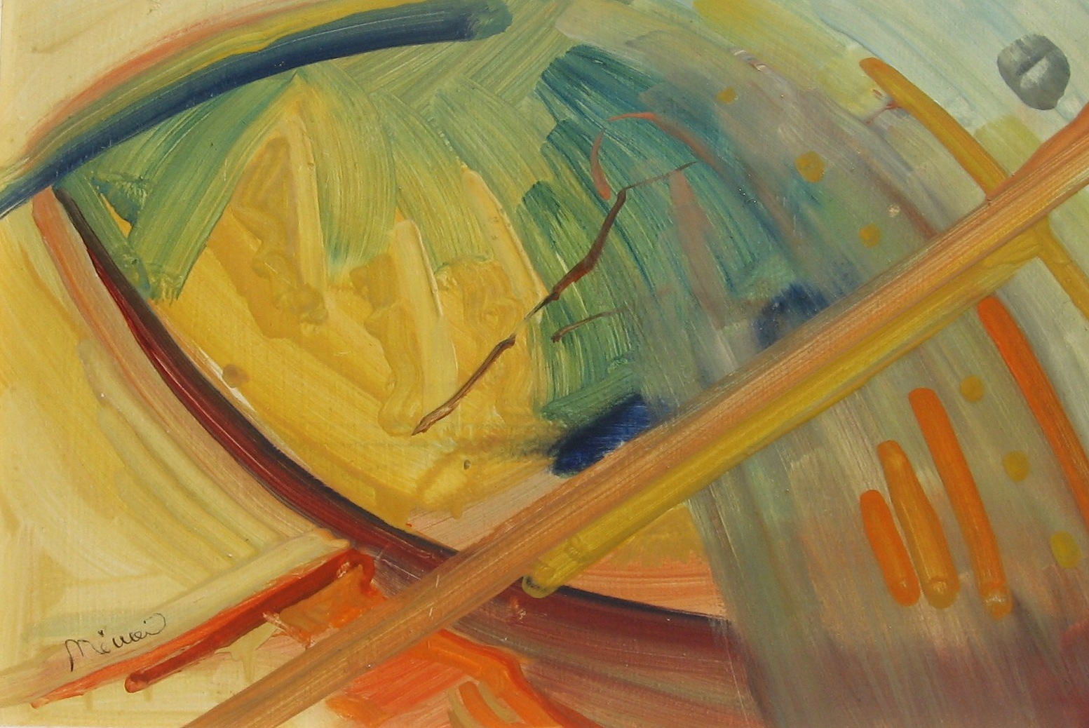 2004 - 016 - 0829-06 - Abstrakce - sololit olej 29x21 - 2004