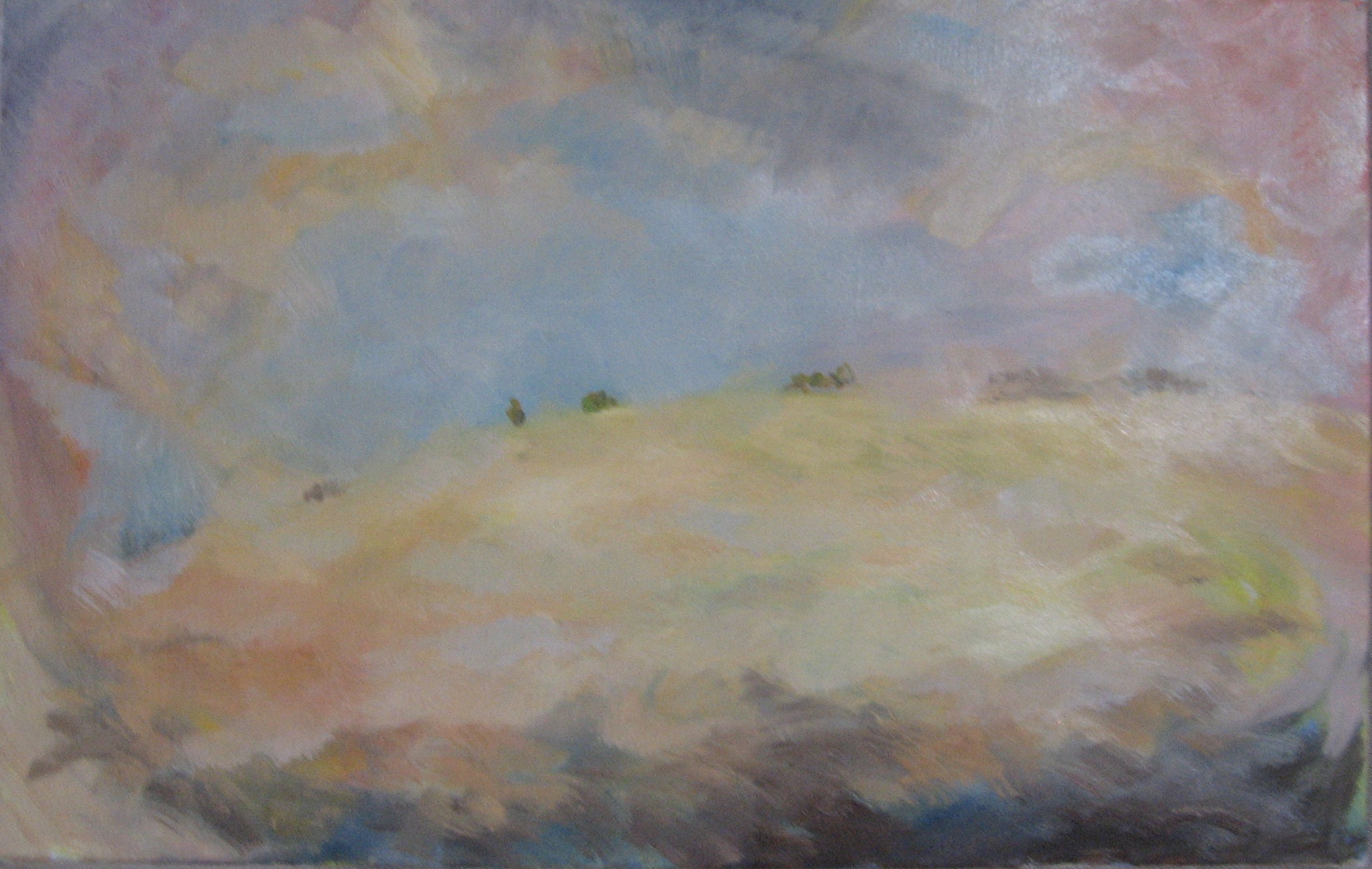 2004 - 023 - 0840-23 - Letní čas - plátno olej 70x45 - 2004