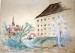 1951 - 002 - 0920 - Polešovice-Sýpka-akvarel 19x14cm