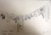 1955 - 013 - 0569 - sušení ponožek na školní rekreaci v Nedašově Lhotě - tužka 24x16,5